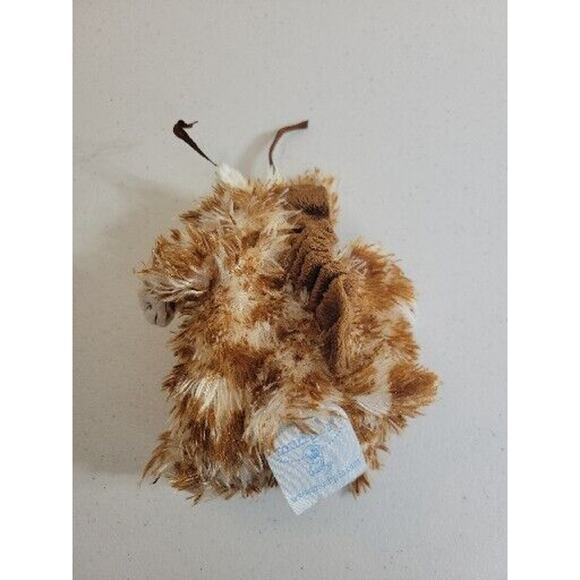 Mud Pie Baby Giraffe Fat Round Glittered Soft Lovey Plush Stuffed Animal Toy 9" - Picture 3 of 7